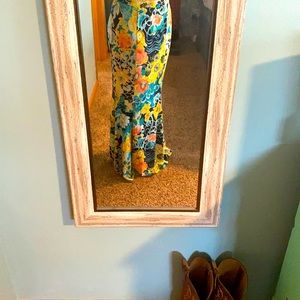 Fun floral floor length skirt